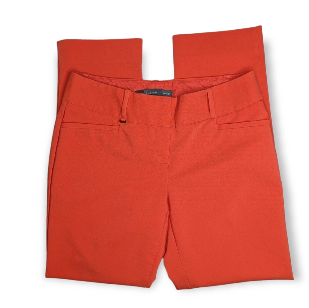 The Limited Drew Fit Red Straight Leg Dress Pants Size 2
